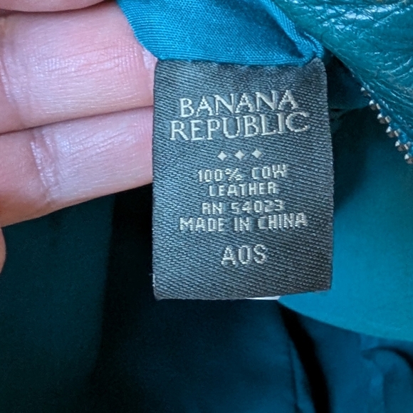 Banana Republic Blue Leather Women's Handbag - Picture 9 of 9